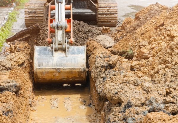 Water Line Digging in Port Orchard