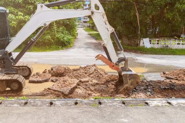Water Line Excavation in Port Orchard