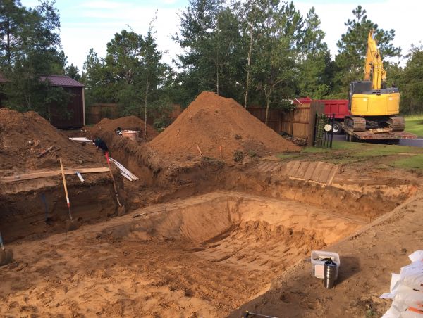 Pool Site Excavation in Port Orchard